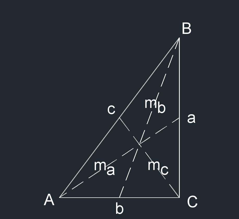 right triangle 5m a