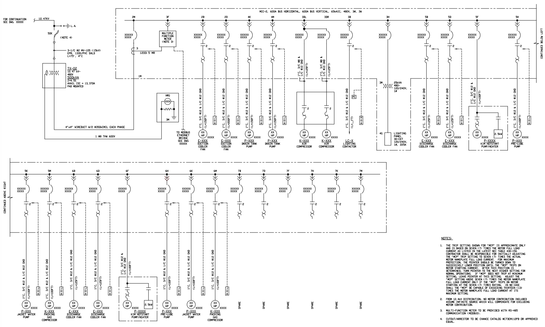 how to read a one line diagram