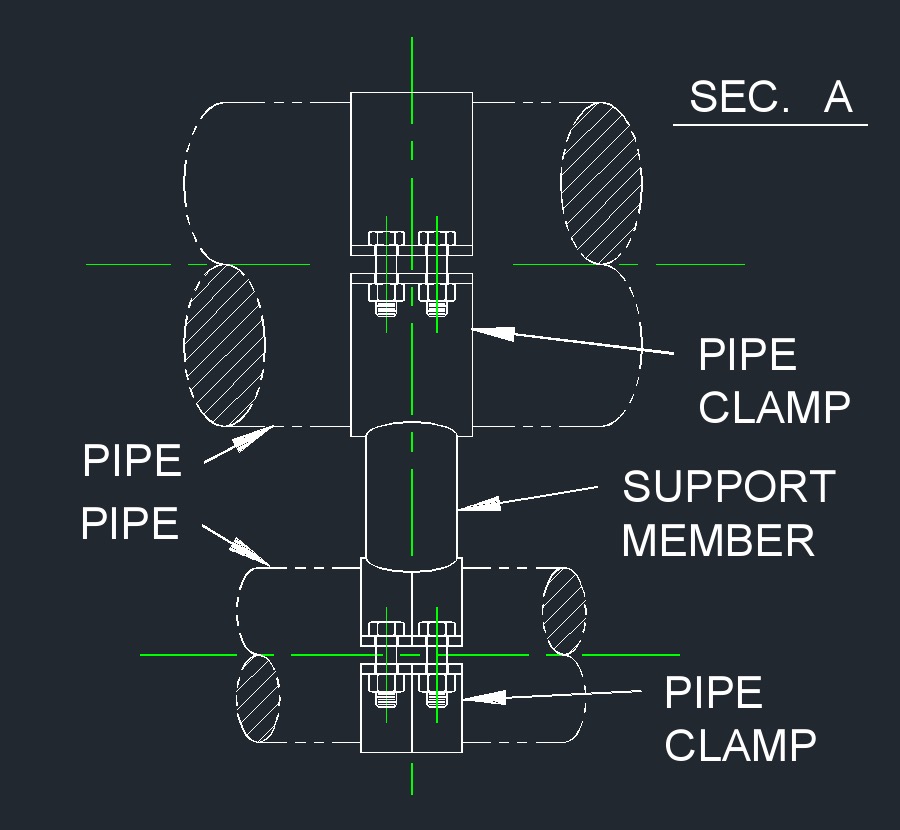 Clamp and Saddle Pipe Support