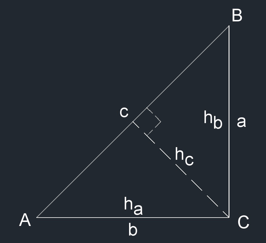 isosceles right triangle area equation