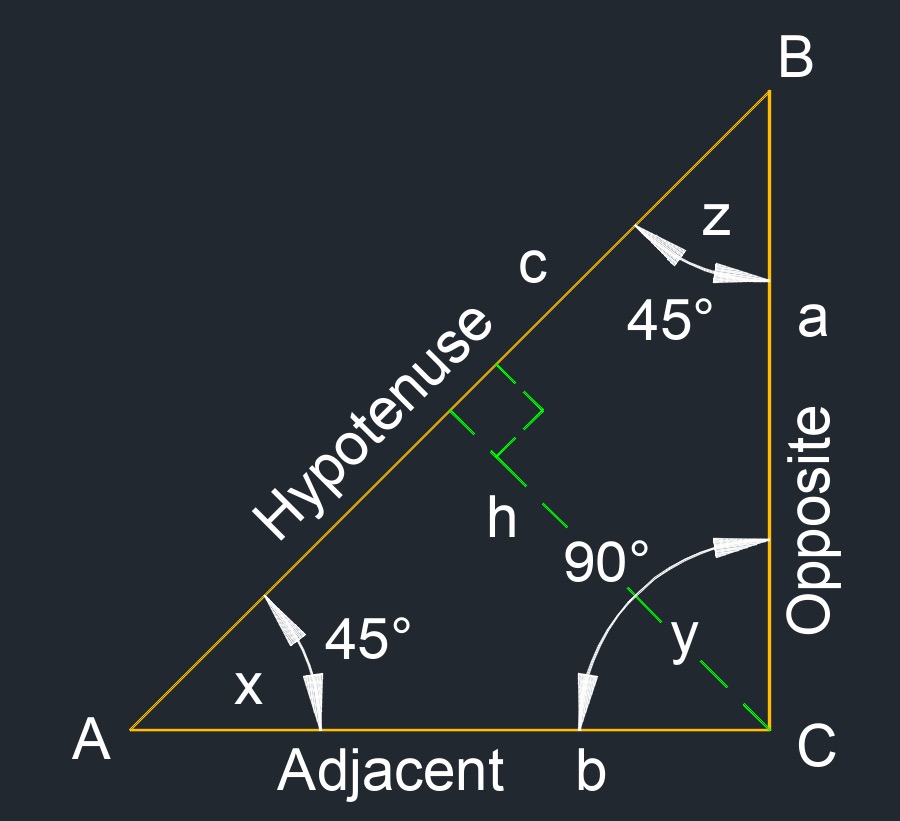 right isosceles triangle 2