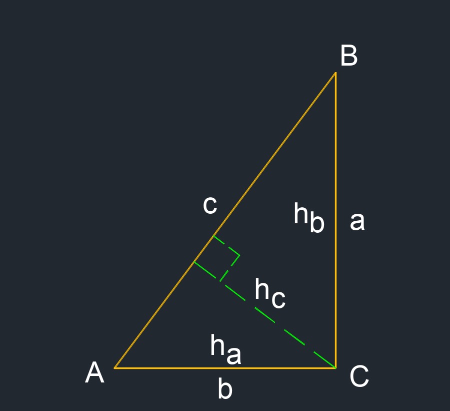 right triangle 5h a