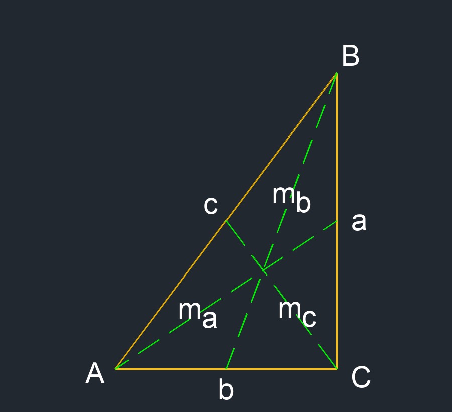 right triangle 5m a
