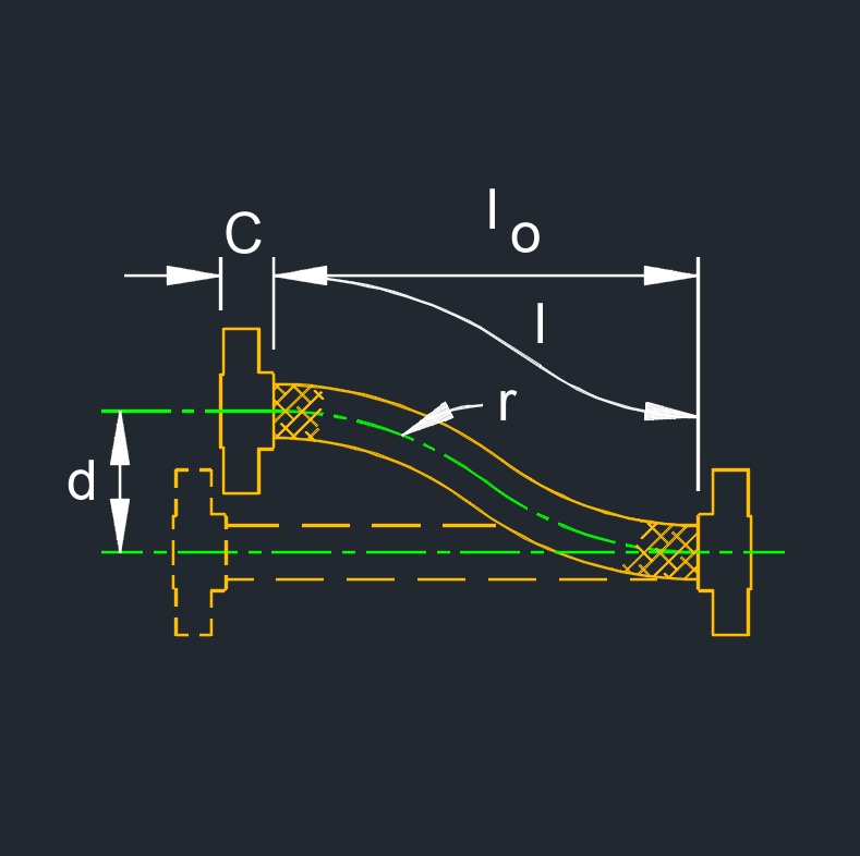 flex connector offset deflection 1